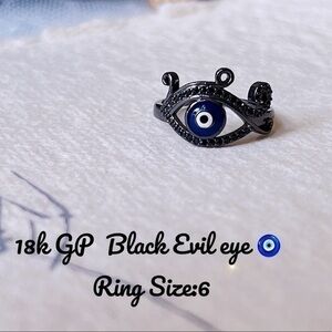 COPY - 18K Gp Evil Eye 🧿 Ring size: 6